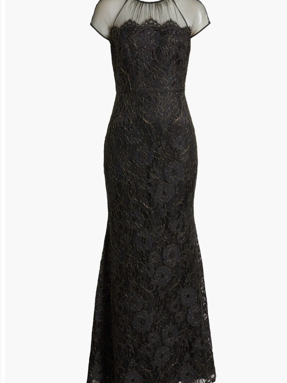 Eliza J Metallic Floral Embroidery Gown - Picture 2 of 5